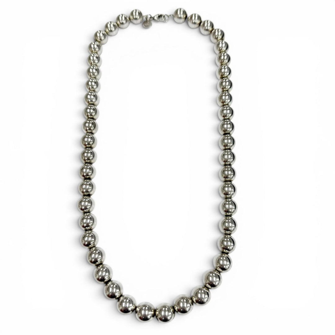 Great TIFFANY&Co. Necklace Hardware ball Silver AG925 mens