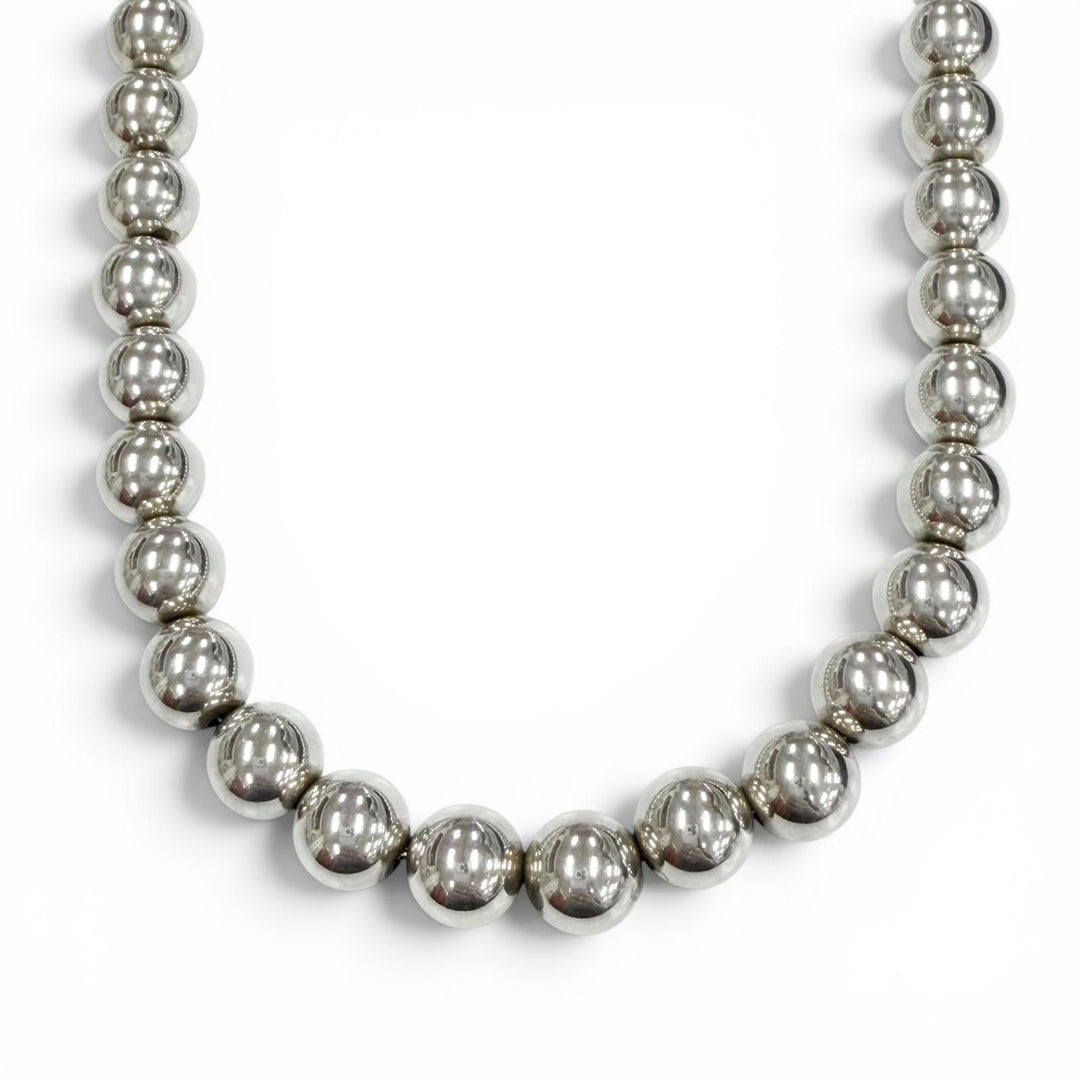 Great TIFFANY&Co. Necklace Hardware ball Silver AG925 mens