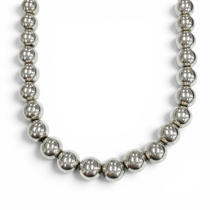 Great TIFFANY&Co. Necklace Hardware ball Silver AG925 mens