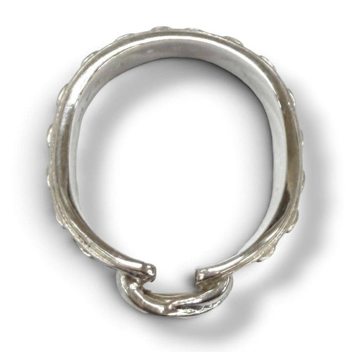 Great HERMES Ring ring Mexico Double Silver 925 Women 52