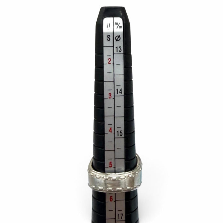 Great HERMES Ring ring Mexico Double Silver 925 Women 52