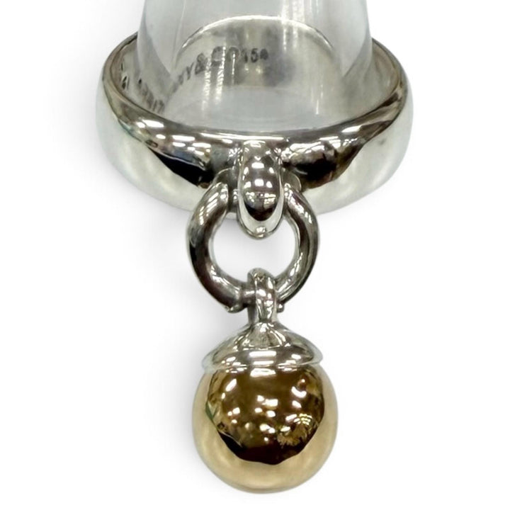 Great TIFFANY&Co. Ring ring 1995 Ball Dangle Silver 925 Women