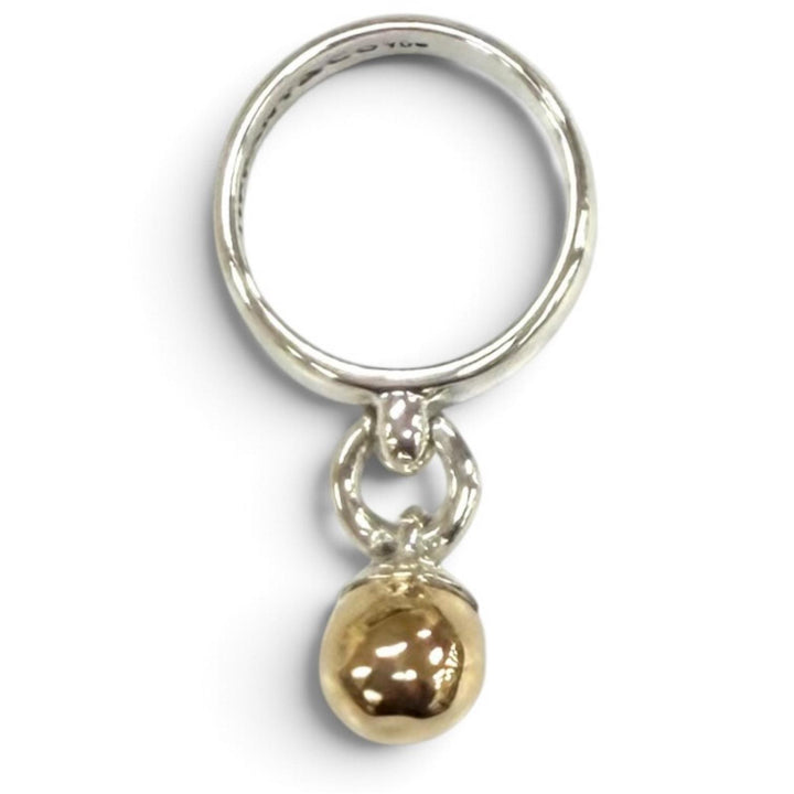 Great TIFFANY&Co. Ring ring 1995 Ball Dangle Silver 925 Women