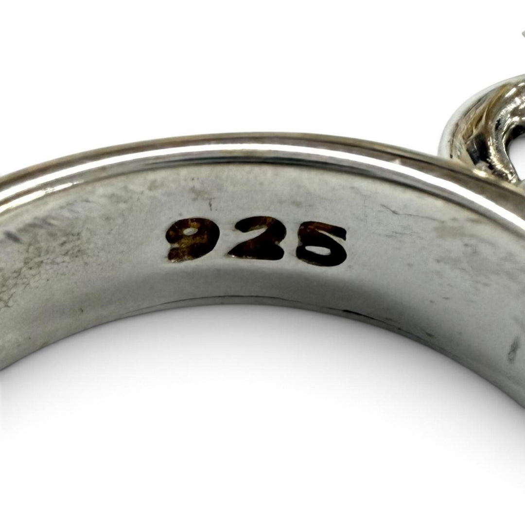 Great TIFFANY&Co. Ring ring 1995 Ball Dangle Silver 925 Women