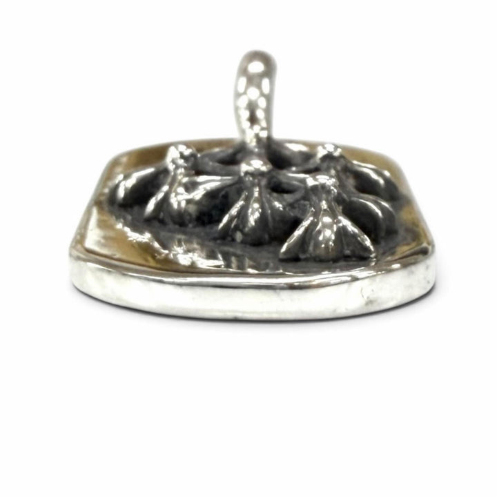 Great CHROME HEARTS Pendant top RAISED CEM CRS DOG TAG Silver 925 Women