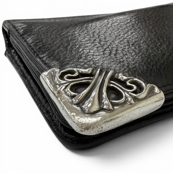 Good CHROME HEARTS Purse LNG SNGL FLD TIPS Single Fold Long Wallet