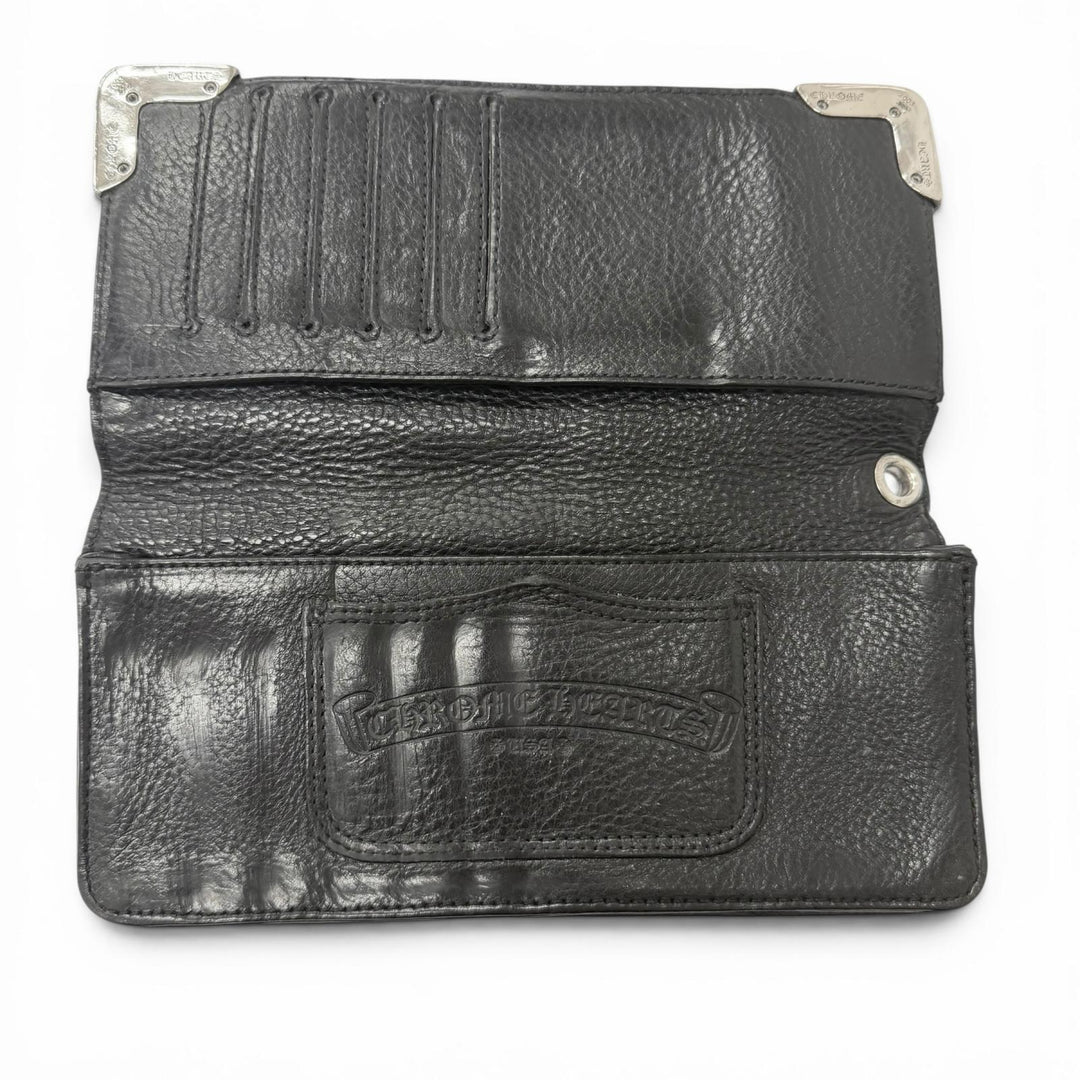 Good CHROME HEARTS Purse LNG SNGL FLD TIPS Single Fold Long Wallet