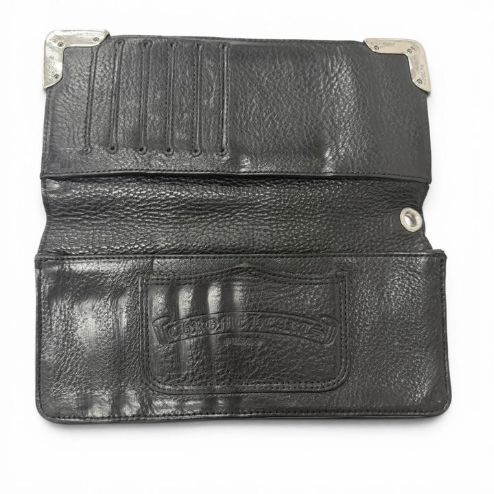 Good CHROME HEARTS Purse LNG SNGL FLD TIPS Single Fold Long Wallet