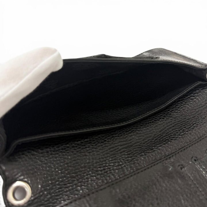 Good CHROME HEARTS Purse LNG SNGL FLD TIPS Single Fold Long Wallet