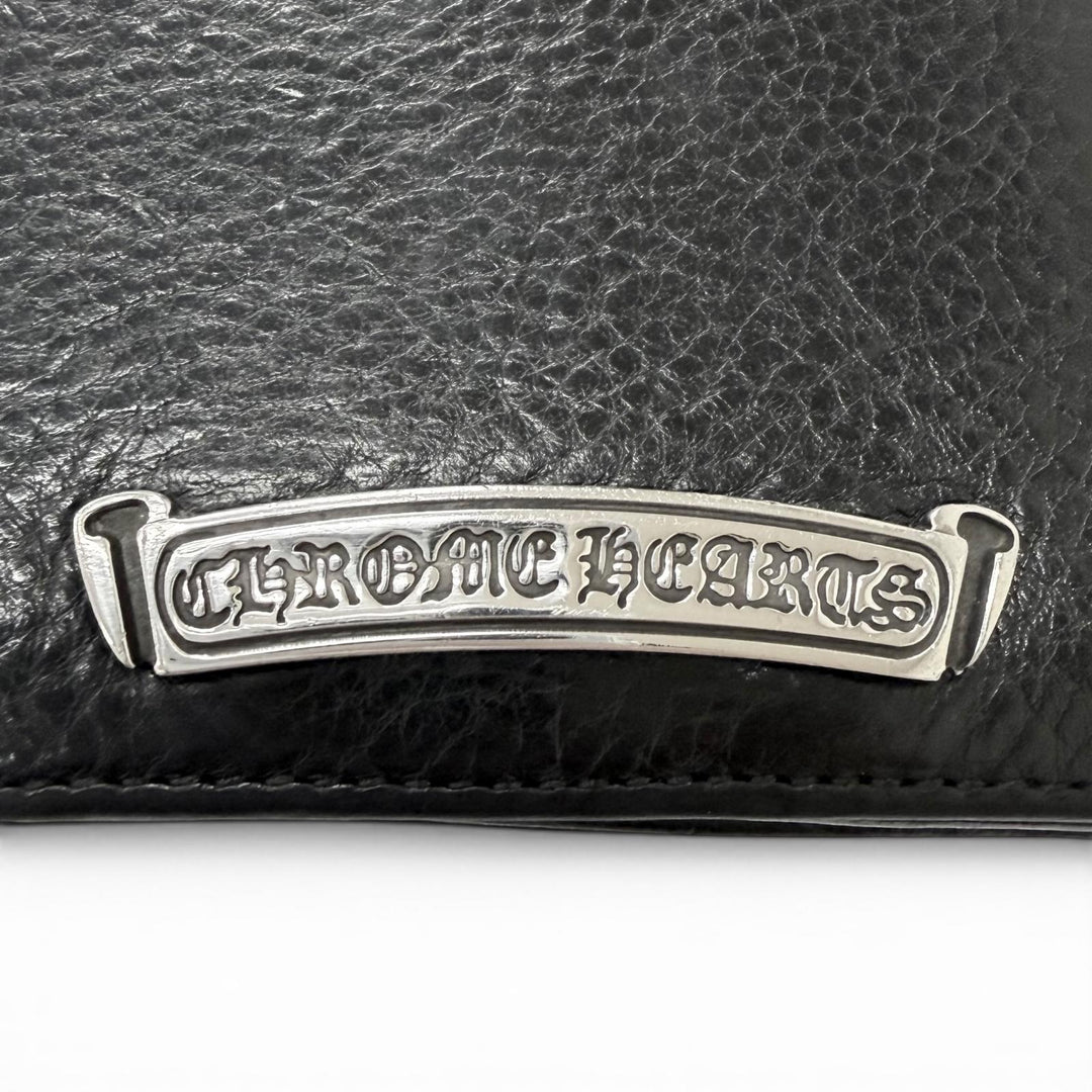 Good CHROME HEARTS Purse LNG SNGL FLD TIPS Single Fold Long Wallet