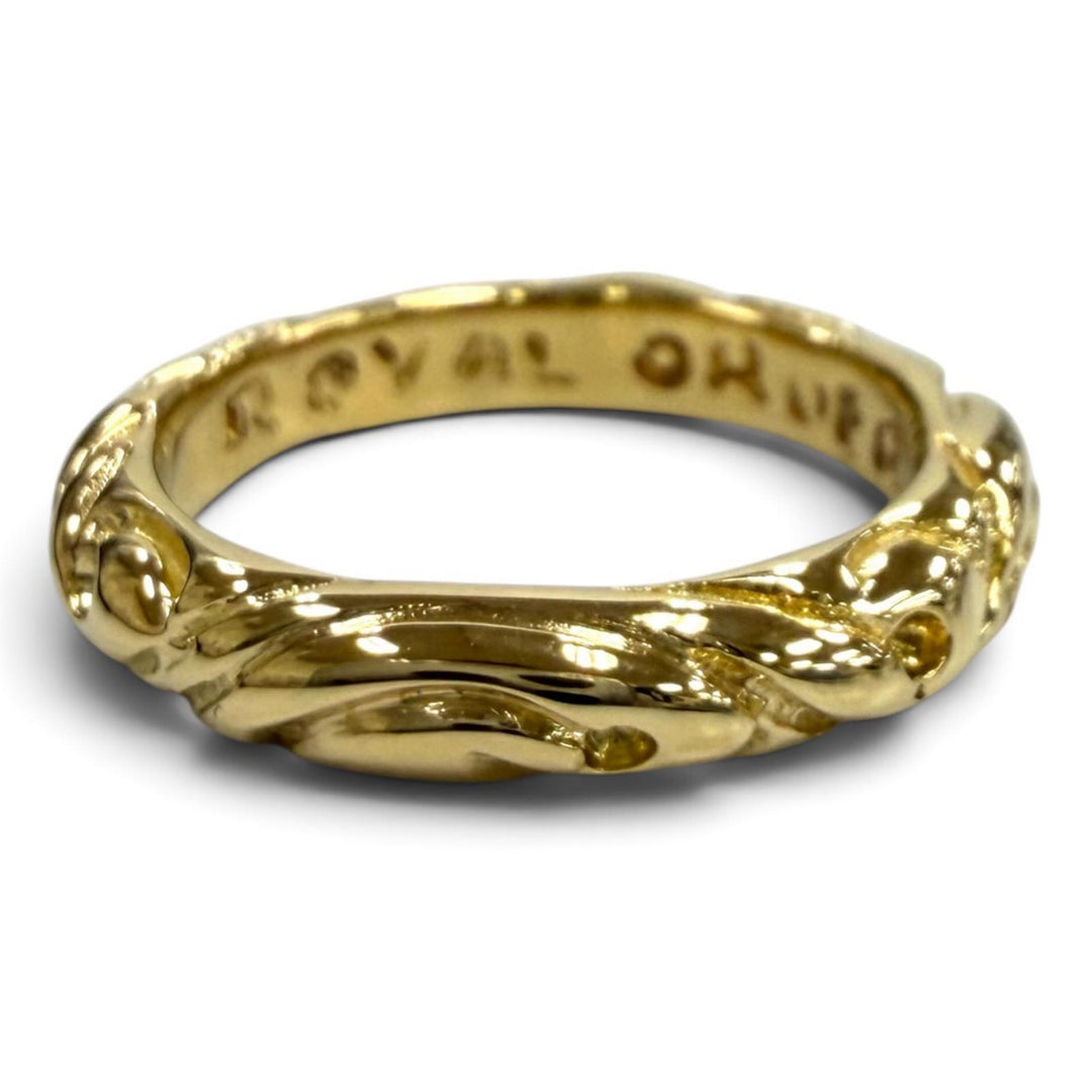 Excellent Royal Order Ring ring Ribbon Band Ring gold 18K Equivalent to JP9