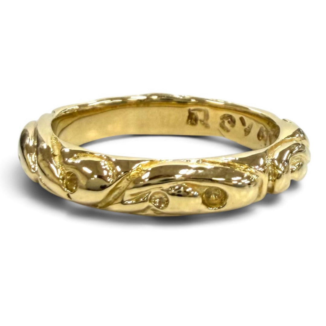 Excellent Royal Order Ring ring Ribbon Band Ring gold 18K Equivalent to JP9