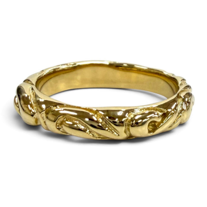 Excellent Royal Order Ring ring Ribbon Band Ring gold 18K Equivalent to JP9