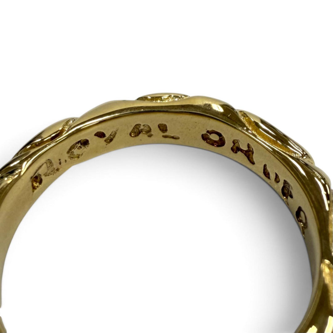 Excellent Royal Order Ring ring Ribbon Band Ring gold 18K Equivalent to JP9