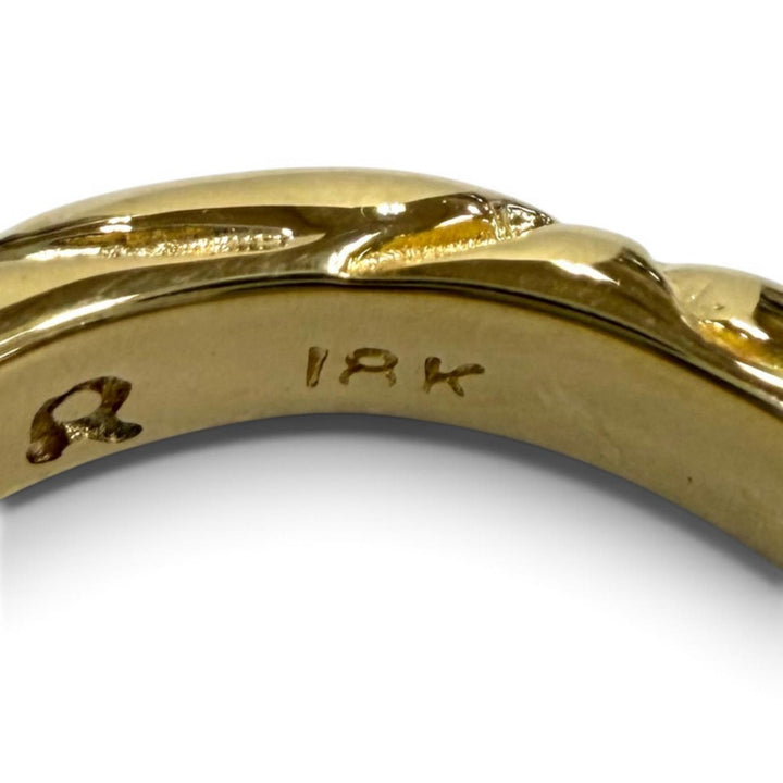 Excellent Royal Order Ring ring Ribbon Band Ring gold 18K Equivalent to JP9
