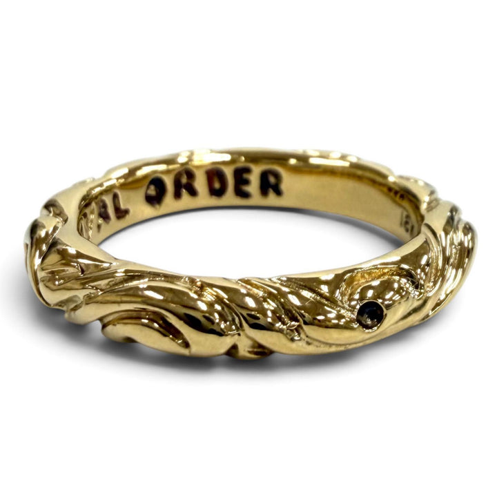 Excellent Royal Order Ring ring ribbon band gold 18K Women