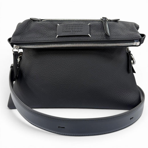 Excellent Maison Margiela 11 Shoulder Bag 5AC City black Calf leather SB1WG0003