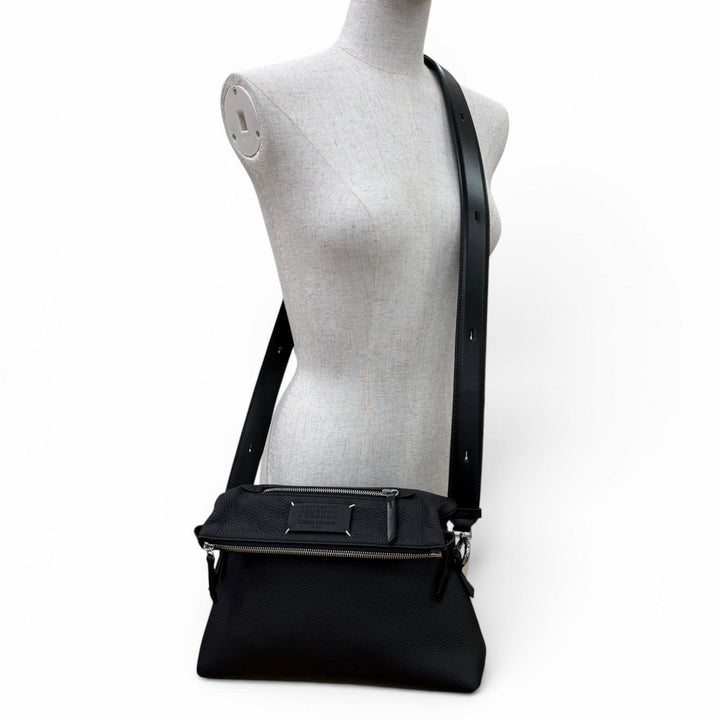 Excellent Maison Margiela 11 Shoulder Bag 5AC City black Calf leather SB1WG0003