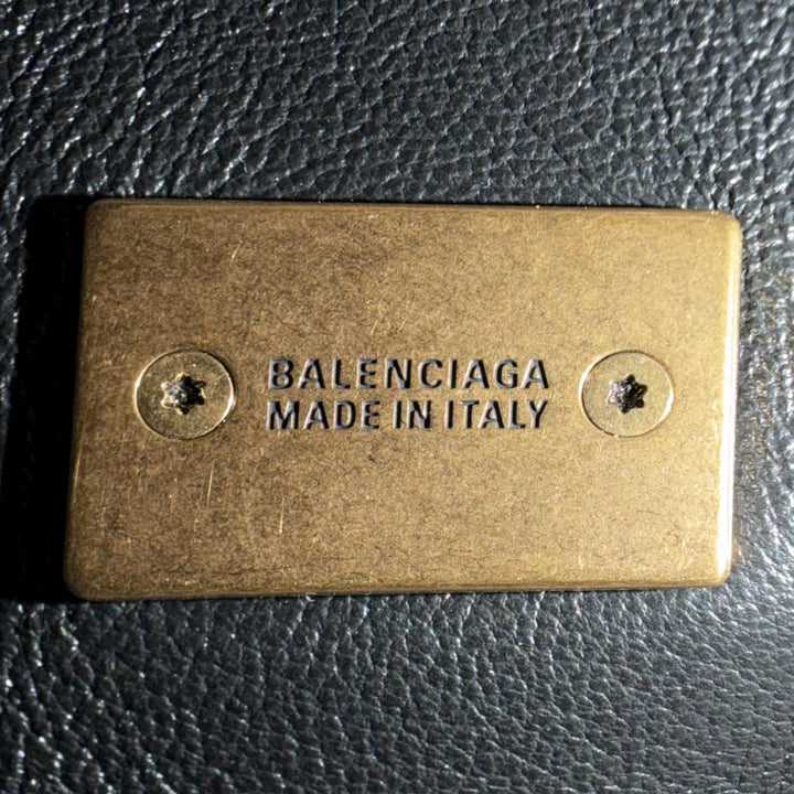 Excellent BALENCIAGA Clutch bag Bel Air Bag black leather Women 834943