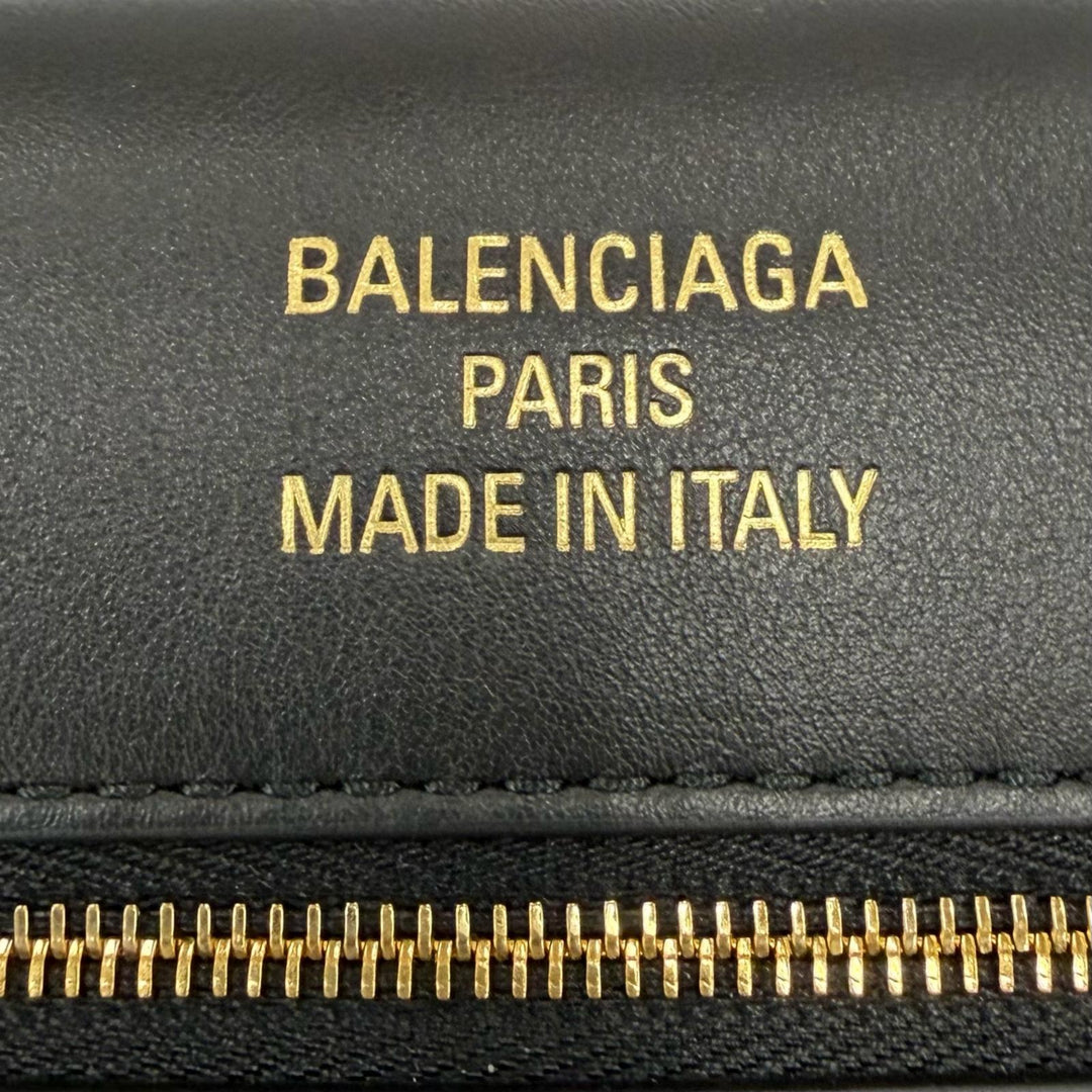 Excellent BALENCIAGA Clutch bag Bel Air Bag black leather Women 834943