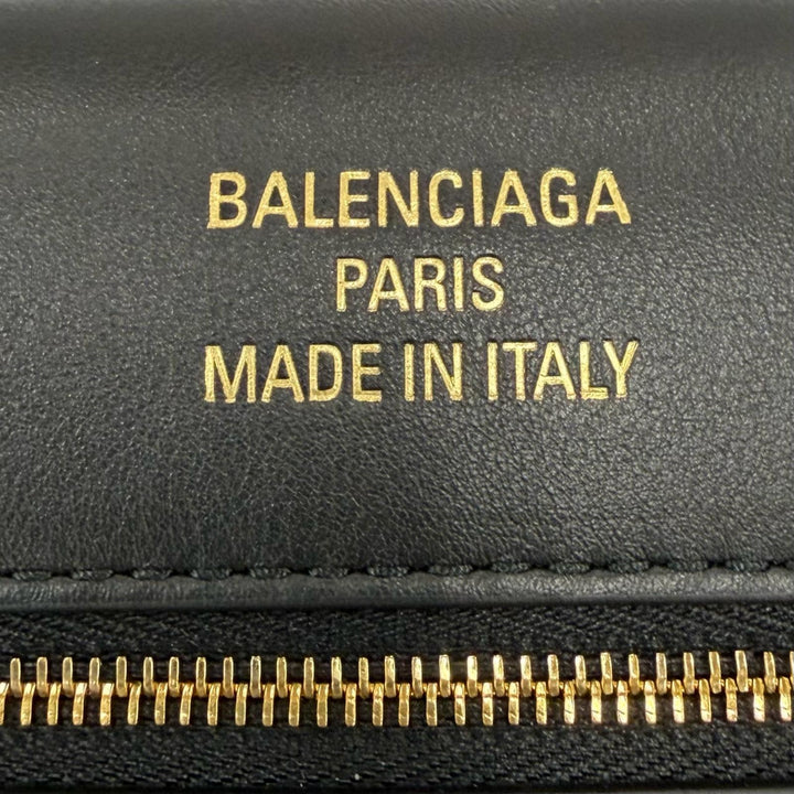 Excellent BALENCIAGA Clutch bag Bel Air Bag black leather Women 834943
