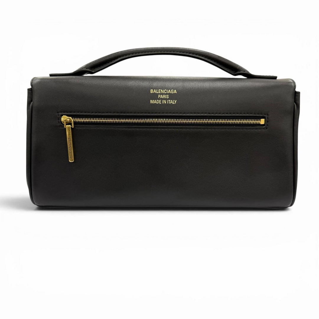 Excellent BALENCIAGA Clutch bag Bel Air Bag black leather Women 834943