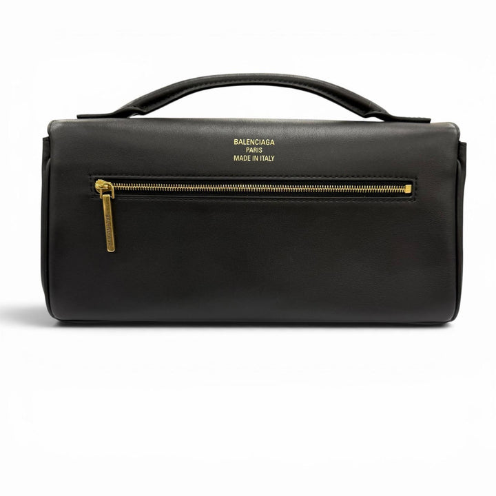 Excellent BALENCIAGA Clutch bag Bel Air Bag black leather Women 834943