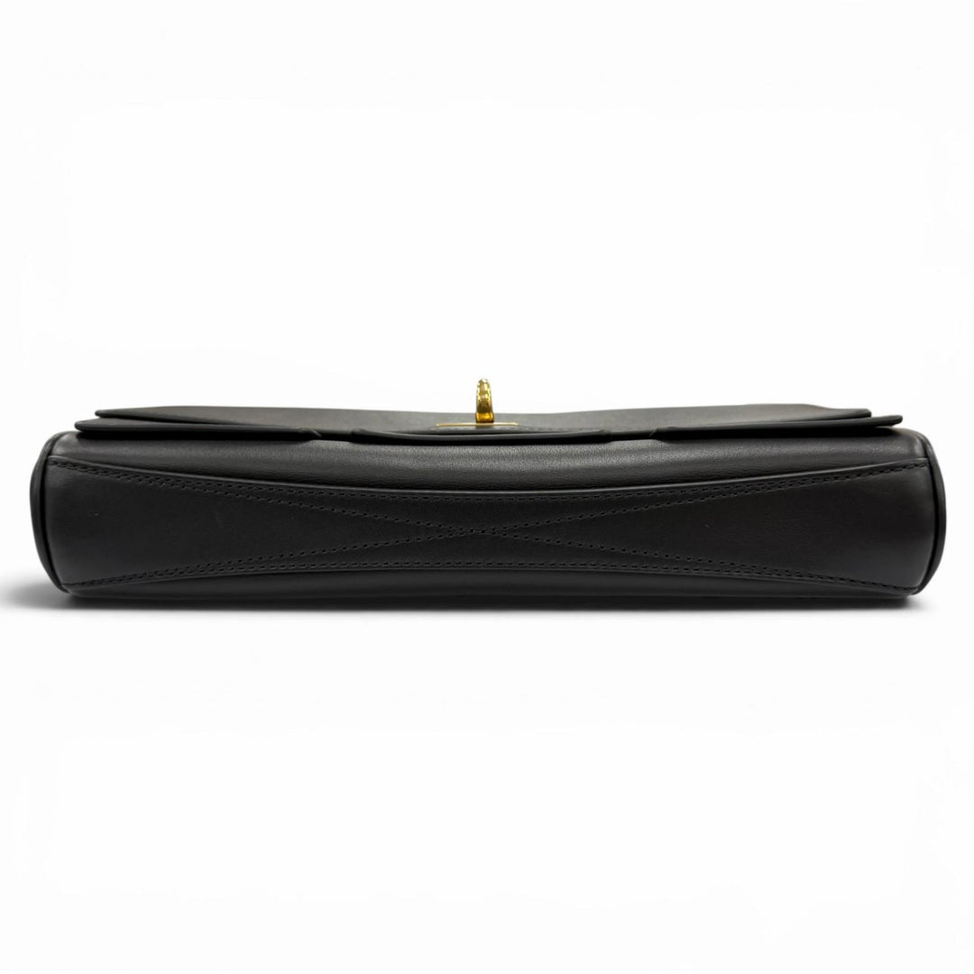 Excellent BALENCIAGA Clutch bag Bel Air Bag black leather Women 834943