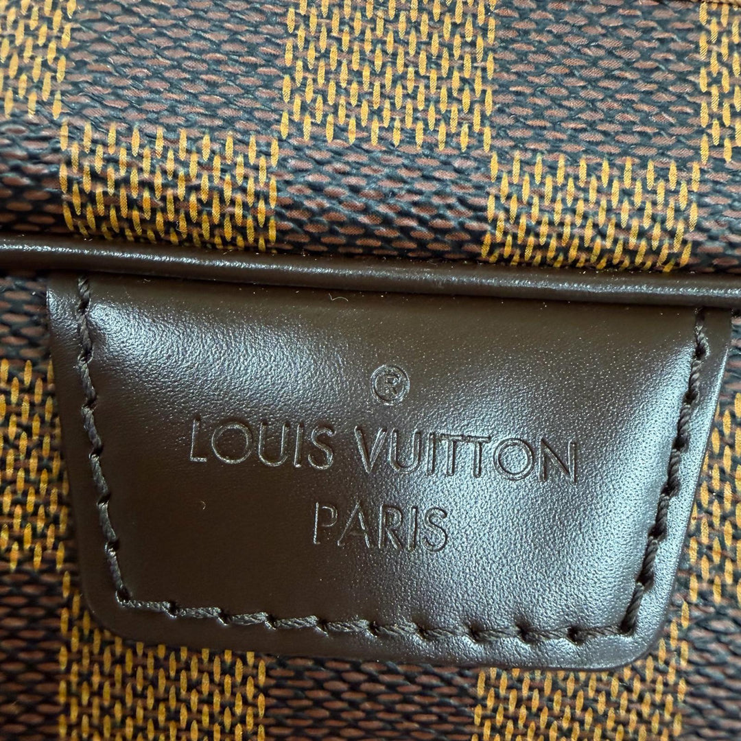 Excellent LOUIS VUITTON Handbag Damier Rivington PM Brown Damier canvas N41157