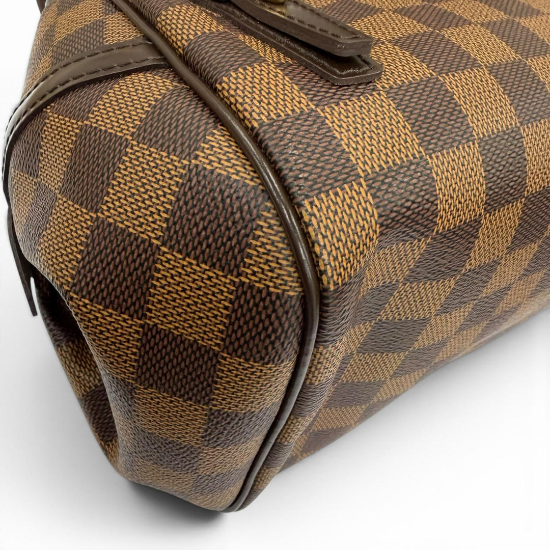 Excellent LOUIS VUITTON Handbag Damier Rivington PM Brown Damier canvas N41157