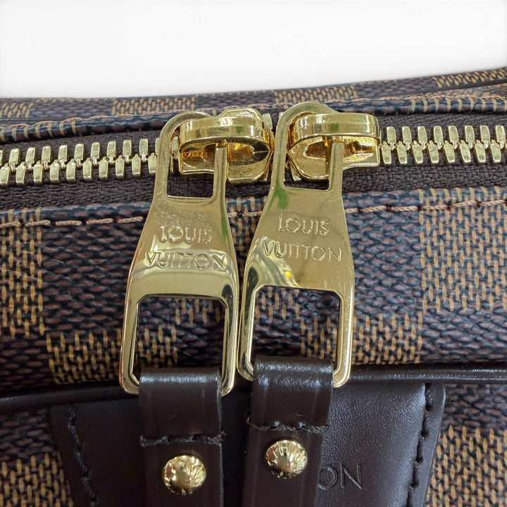 Excellent LOUIS VUITTON Handbag Damier Rivington PM Brown Damier canvas N41157