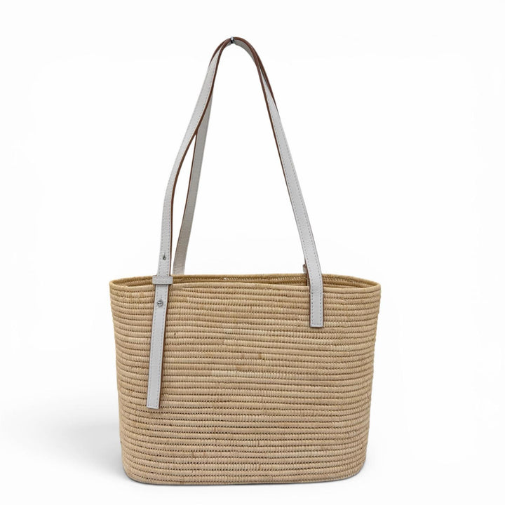 Great LOEWE Handbag Anagram Square Basket Small Basket Bag Raffia A223099X08