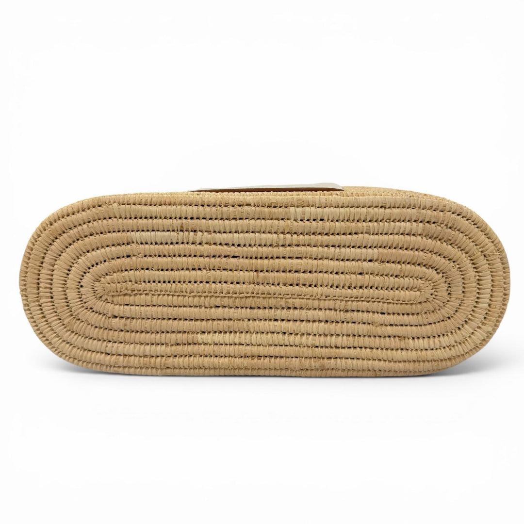 Great LOEWE Handbag Anagram Square Basket Small Basket Bag Raffia A223099X08