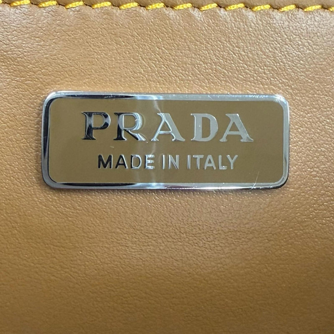Excellent PRADA Shoulder Bag Brown Nylon mens 2VH172