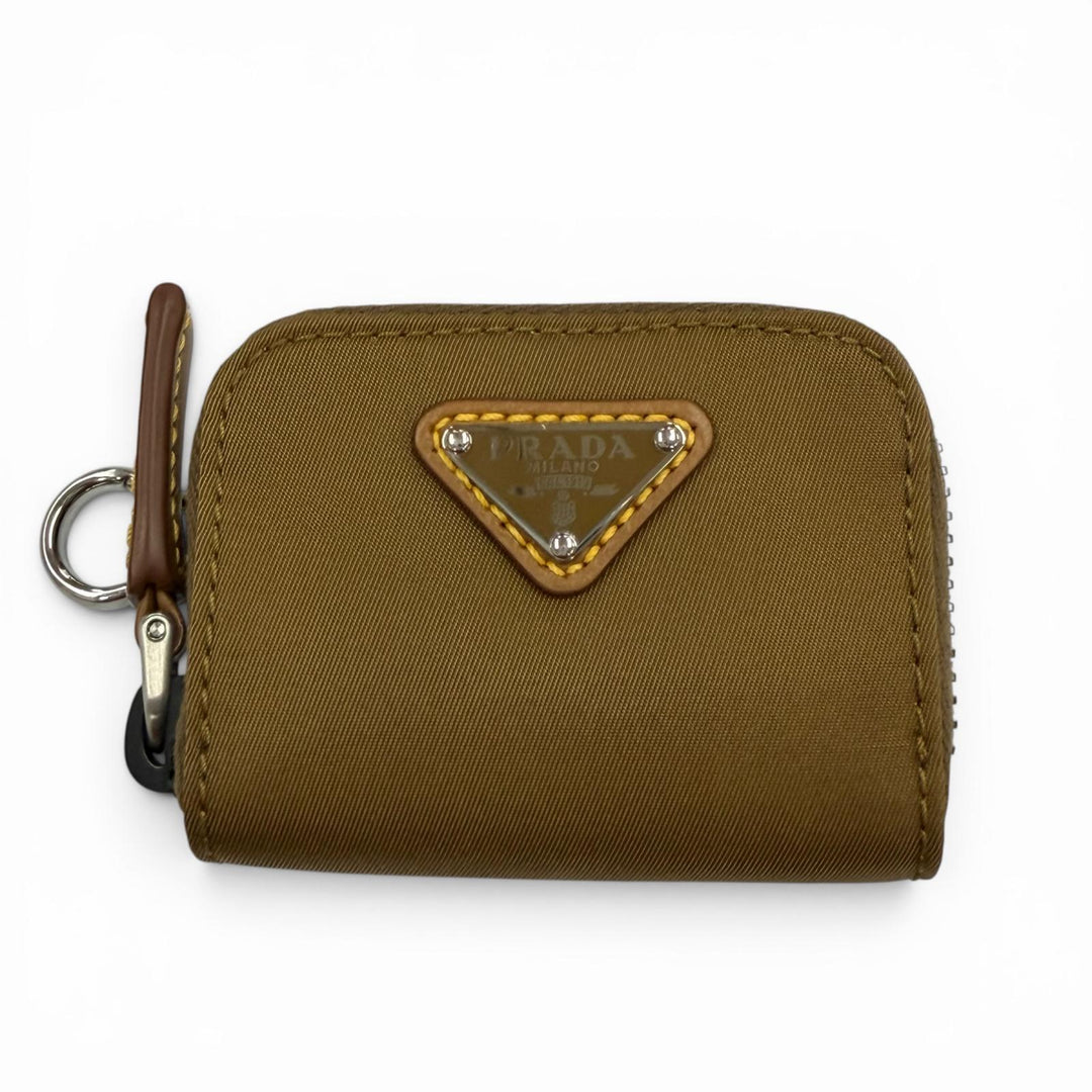 Excellent PRADA Shoulder Bag Brown Nylon mens 2VH172