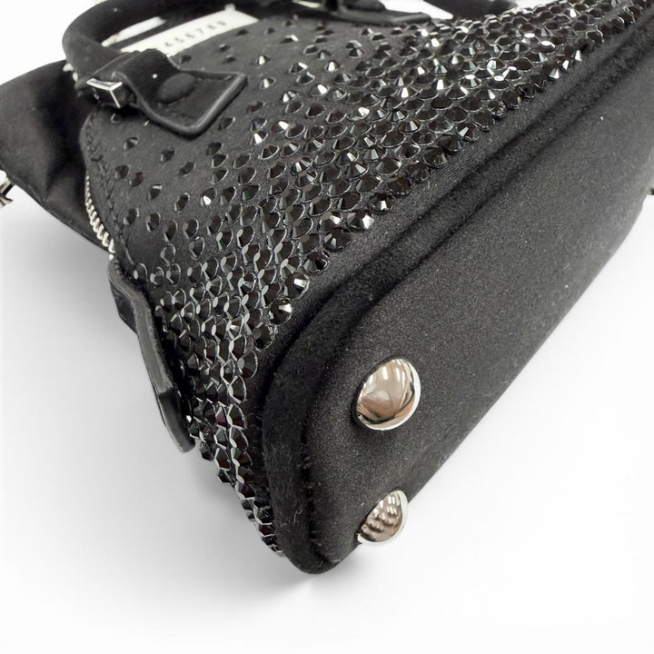 Excellent Maison Margiela Shoulder Bag 5AC black Satin Women SB2WG0006