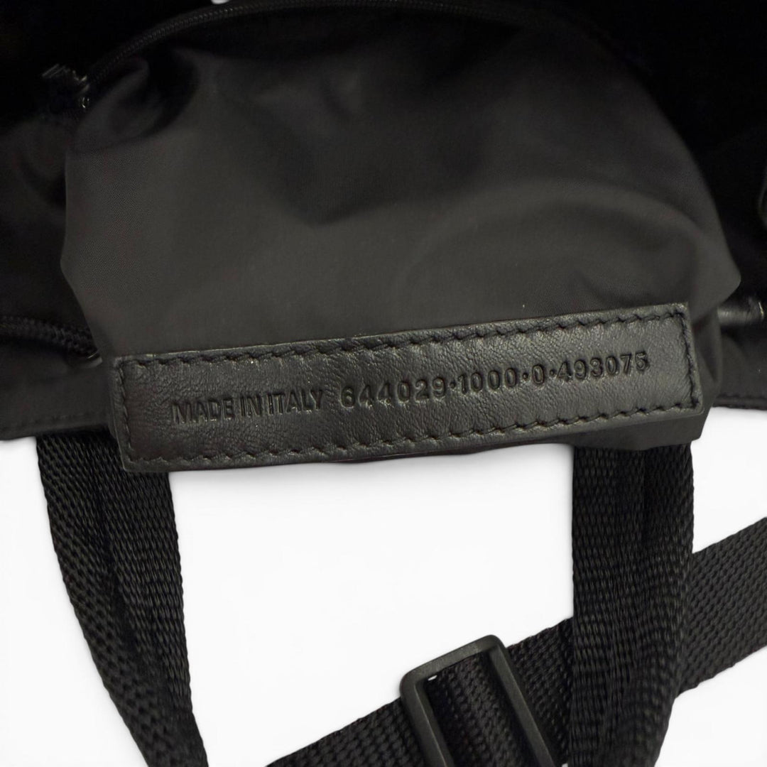 Excellent BALENCIAGA Tote Bag ARMY Small 2WAY black Nylon mens 644029