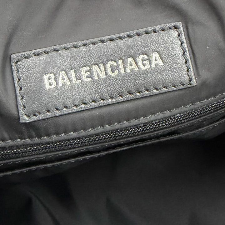 Excellent BALENCIAGA Tote Bag ARMY Small 2WAY black Nylon mens 644029