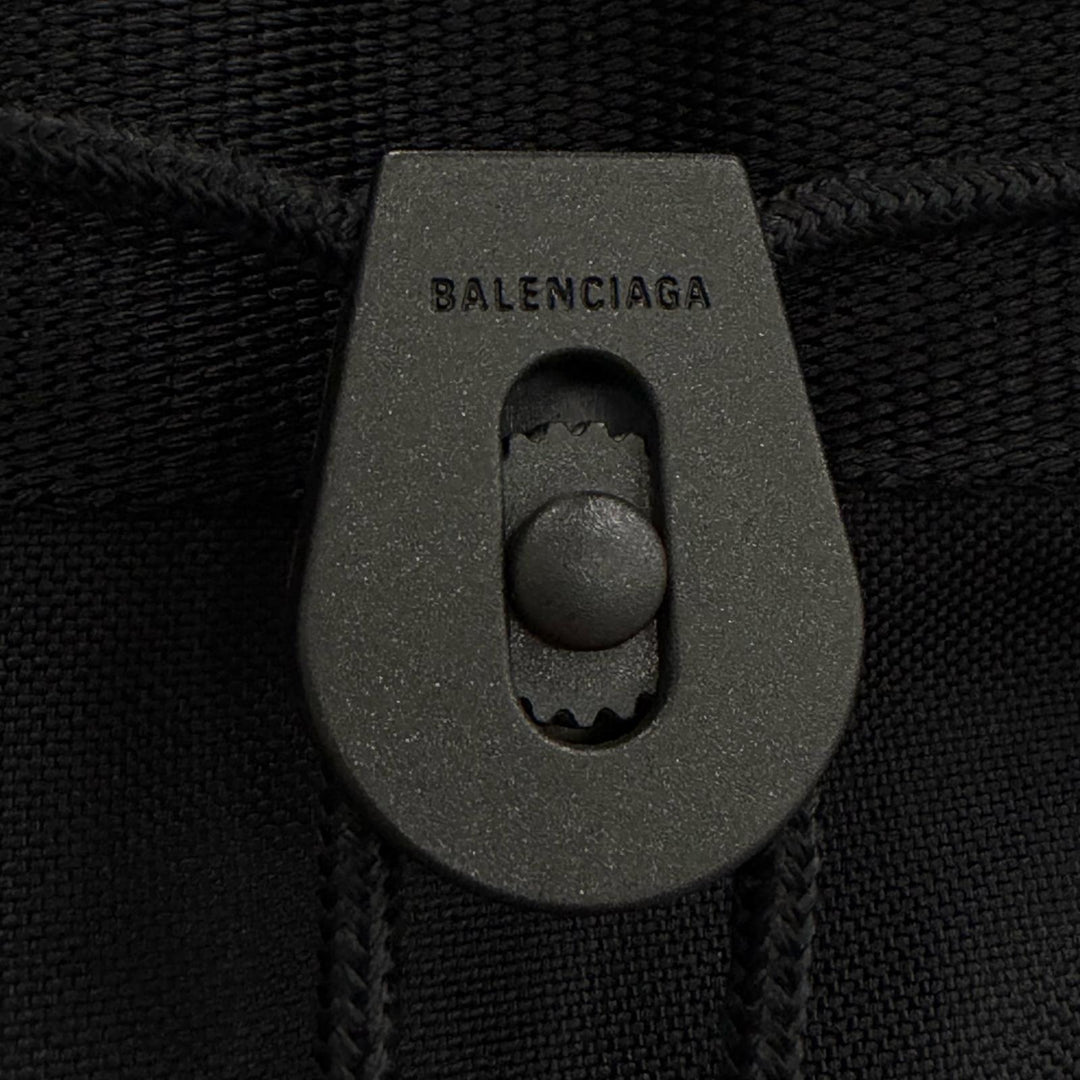 Excellent BALENCIAGA Tote Bag ARMY Small 2WAY black Nylon mens 644029