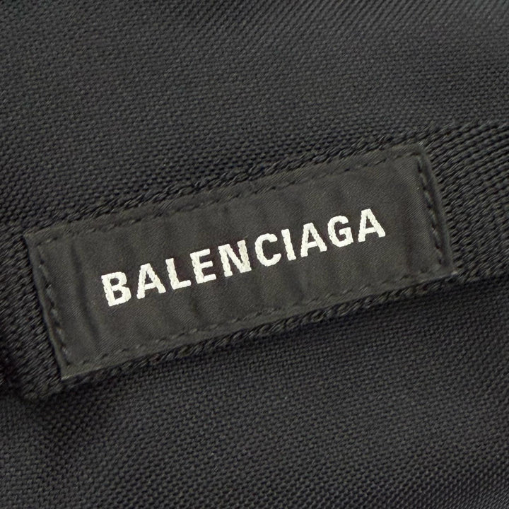 Excellent BALENCIAGA Tote Bag ARMY Small 2WAY black Nylon mens 644029