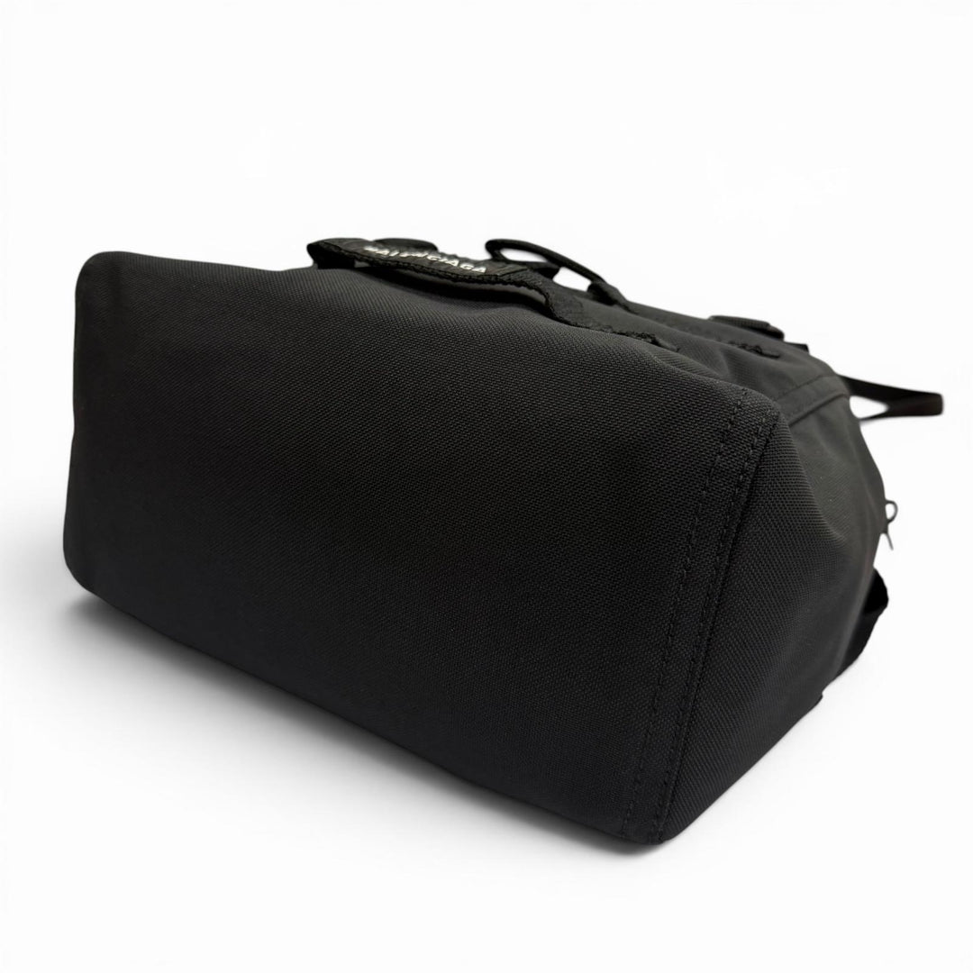 Excellent BALENCIAGA Tote Bag ARMY Small 2WAY black Nylon mens 644029