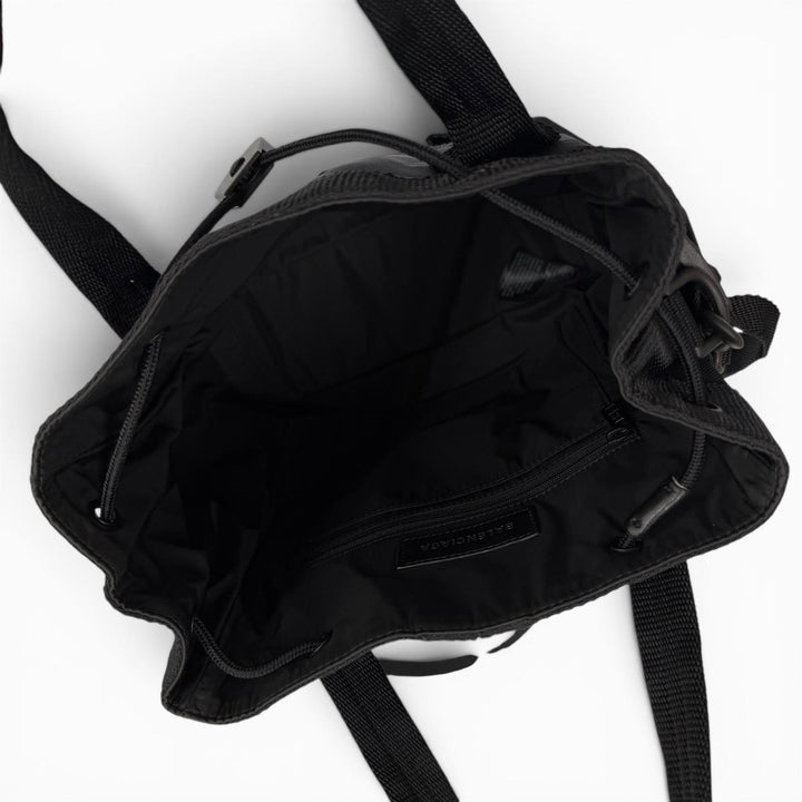 Excellent BALENCIAGA Tote Bag ARMY Small 2WAY black Nylon mens 644029