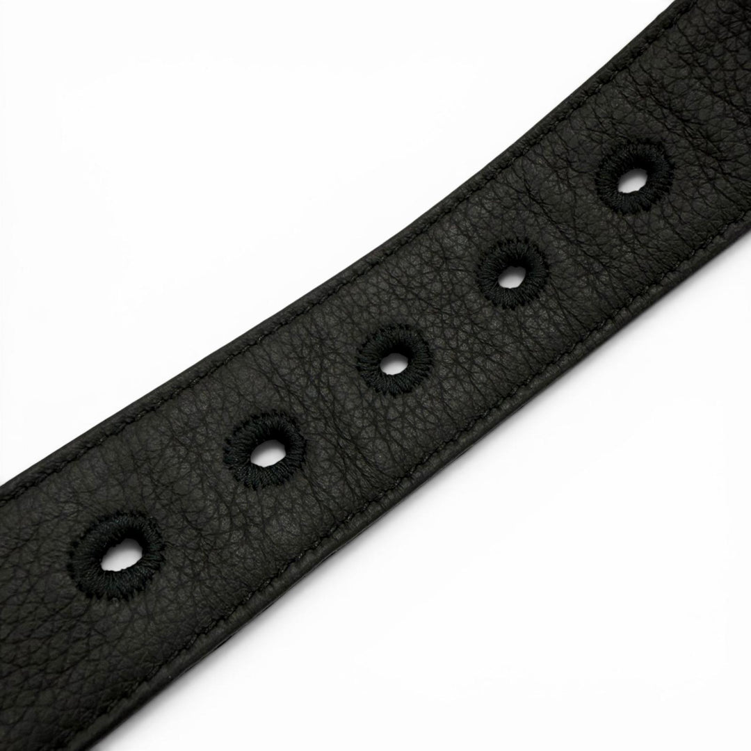 Great DIOR belt Oblique pin buckle black canvas mens
