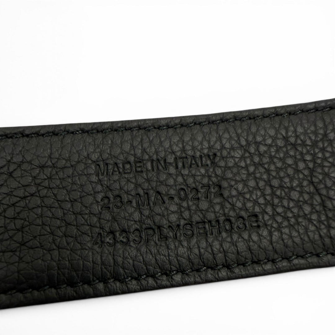 Great DIOR belt Oblique pin buckle black canvas mens