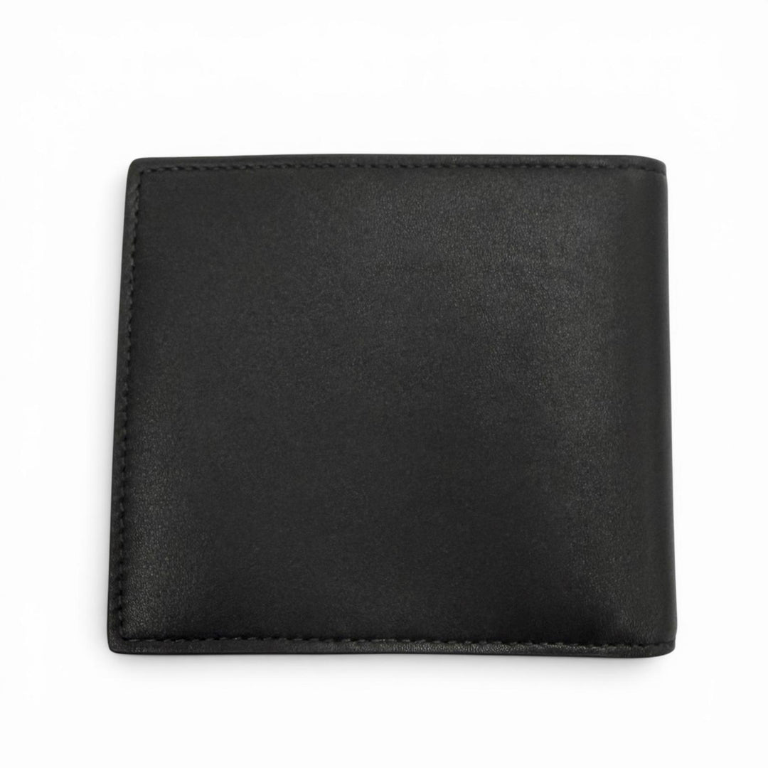 Pristine GUCCI Bifold Wallet black leather mens 818946