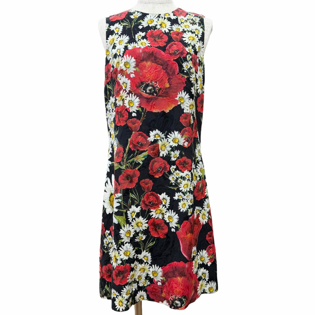 Excellent DOLCE&GABBANA one piece Floral print jacquard sleeveless top 38 F6VE2T