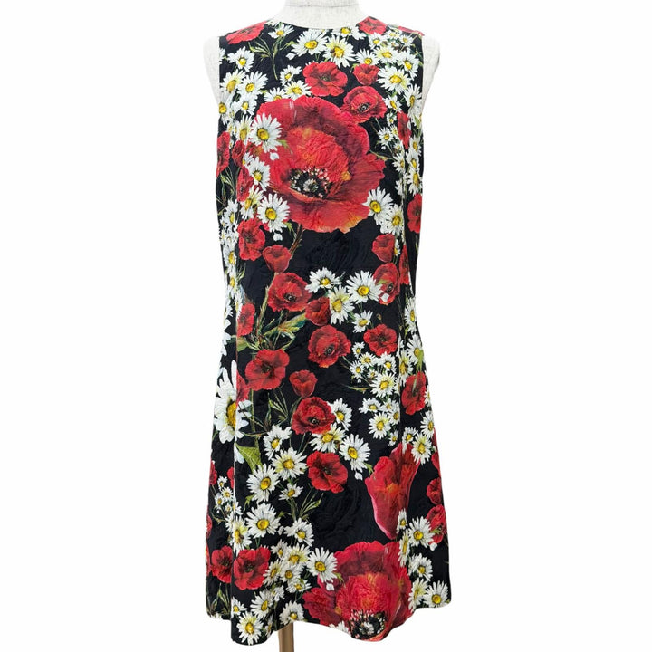Excellent DOLCE&GABBANA one piece Floral print jacquard sleeveless top 38 F6VE2T