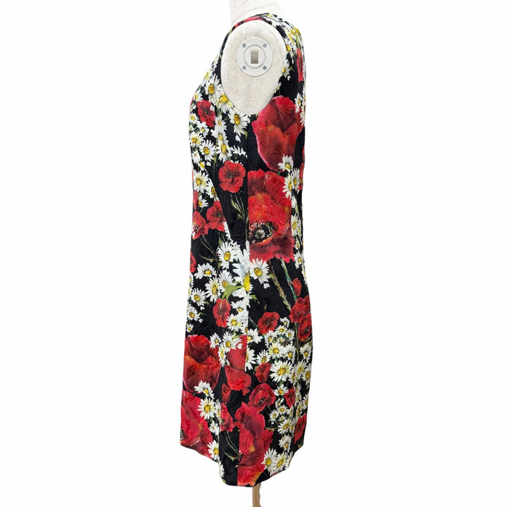 Excellent DOLCE&GABBANA one piece Floral print jacquard sleeveless top 38 F6VE2T