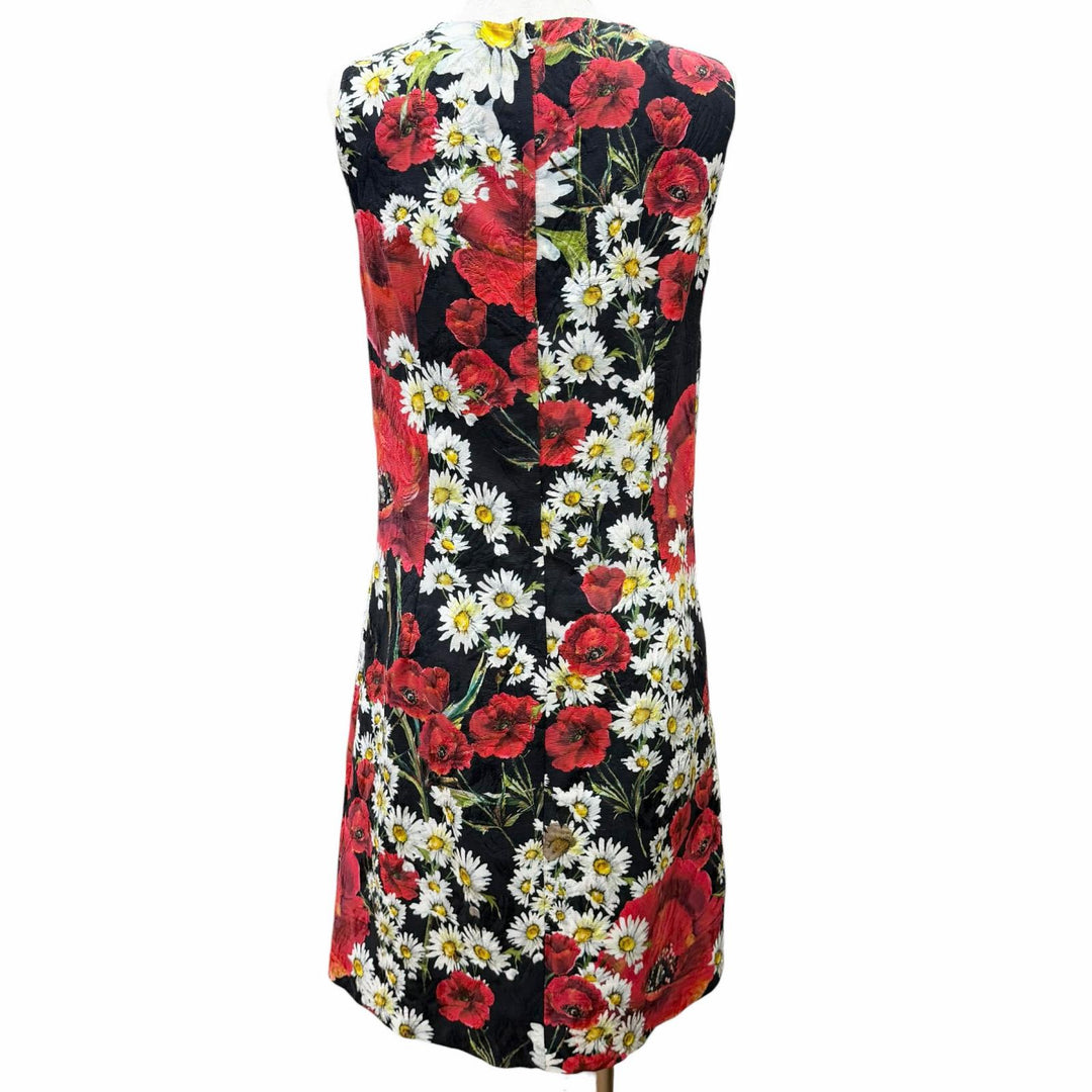 Excellent DOLCE&GABBANA one piece Floral print jacquard sleeveless top 38 F6VE2T