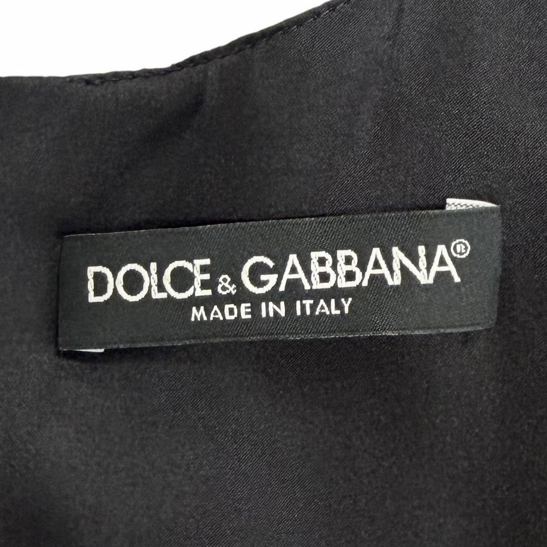 Excellent DOLCE&GABBANA one piece Floral print jacquard sleeveless top 38 F6VE2T